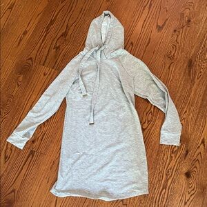 Gray Hooded Dress